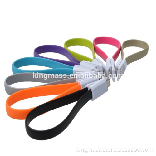 flat magnetic USB date cable used mobile phones with free samples